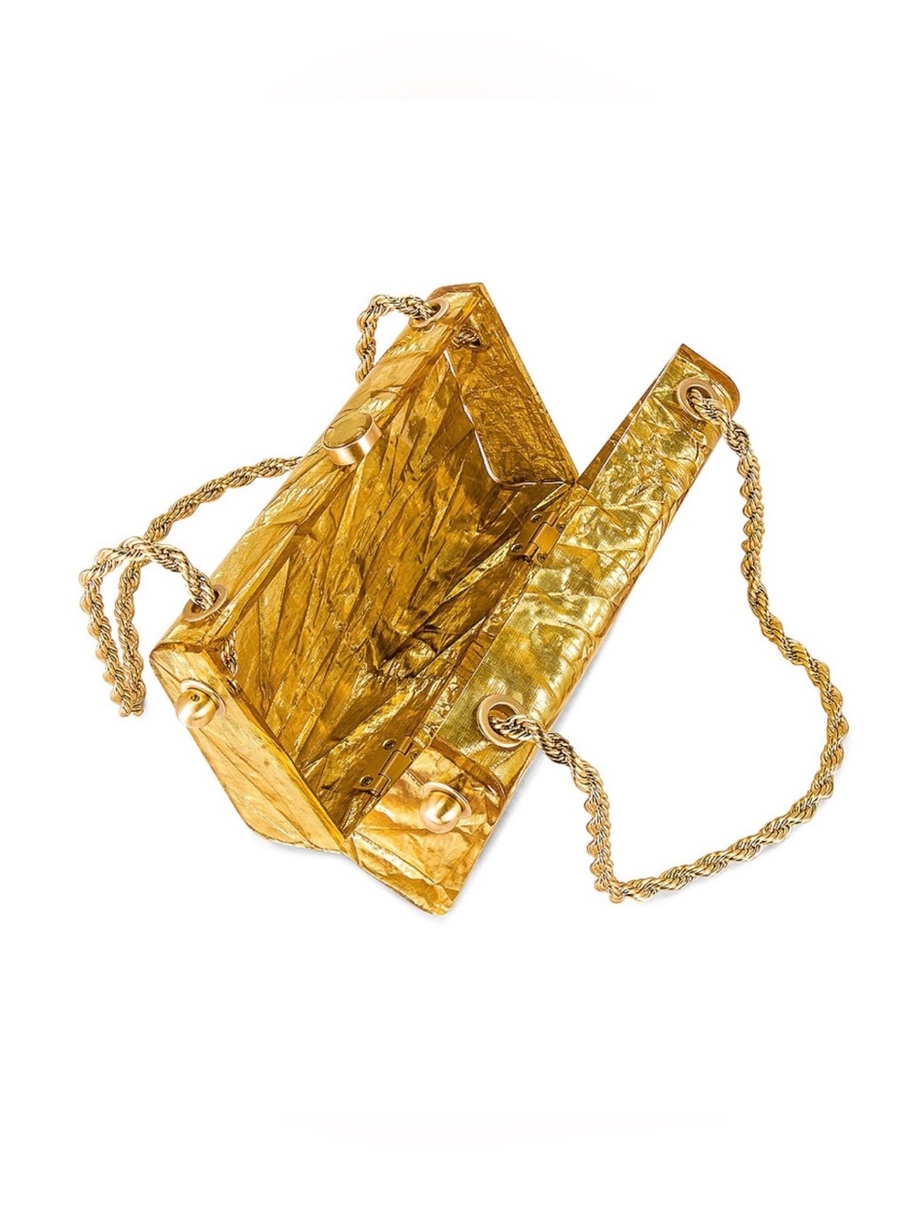 Cult Gaia Hajar Shoulder Bag in Gold Brand New - Picture 3 of 11